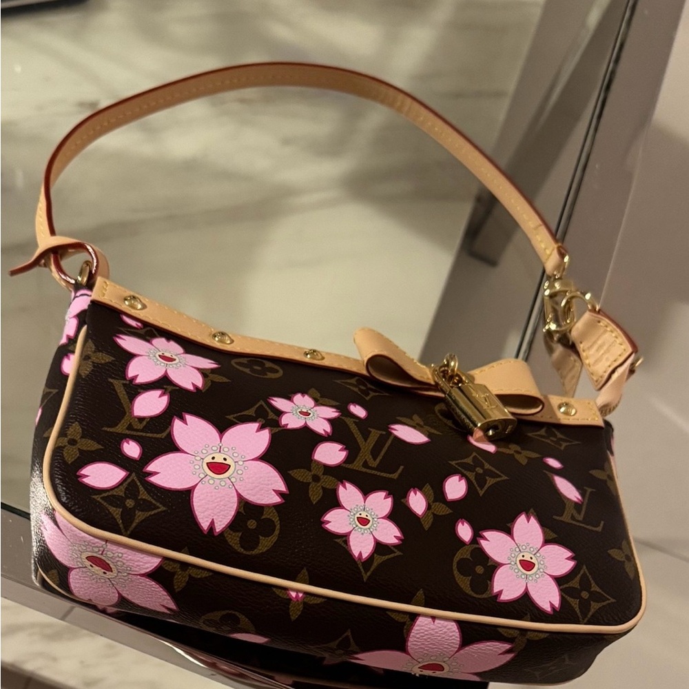 Louis Vuitton X TM cherry blossom pochette